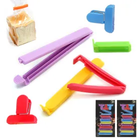 26Pc Plastic Sealing Bag Clips Food Snack Kitchen Storage Organize Assorted Set