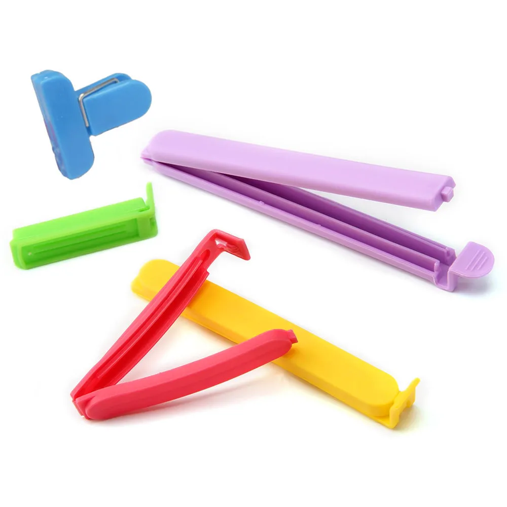 26Pc Plastic Sealing Bag Clips Food Snack Kitchen Storage Organize Assorted Set