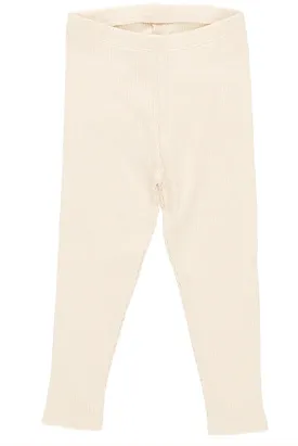 Antique White Organic Rib Legging
