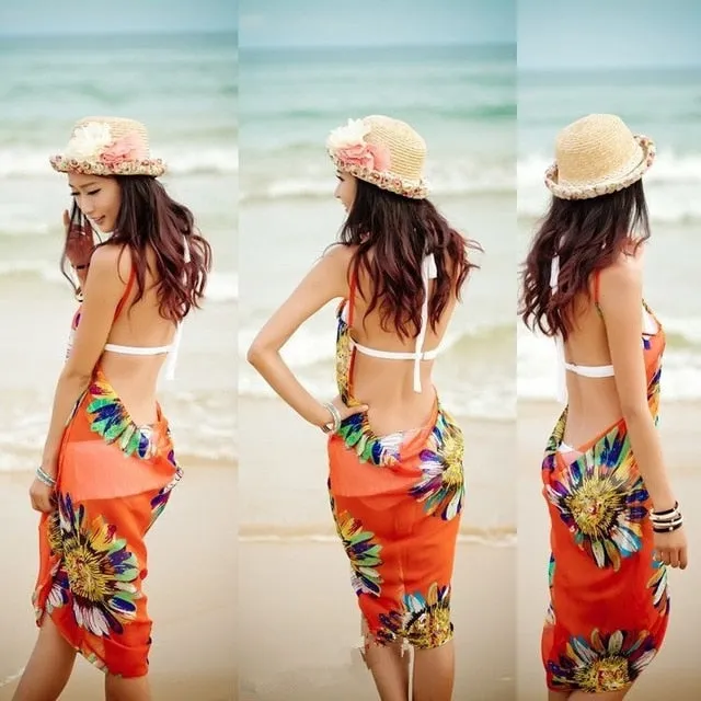 Beach Tunic Floral Cover Up