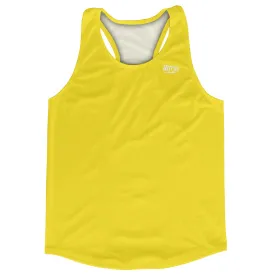 Blank Yellow Varsity Running Racerback Singlet Track Tops Made In USA