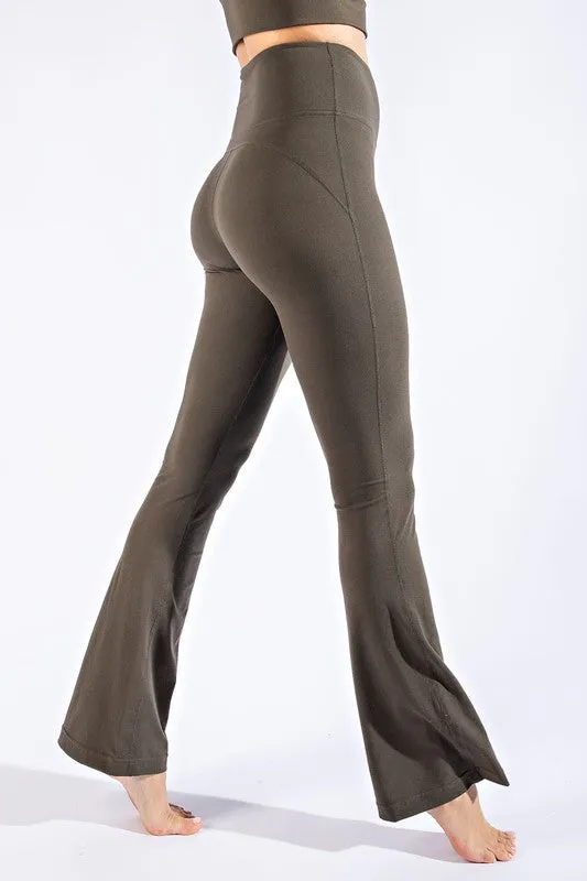 Butter Hi Waist Band Bell Bottom Pants
