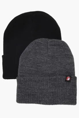 Canada Weather Gear 2 Pack Ribbed Hat - Grey