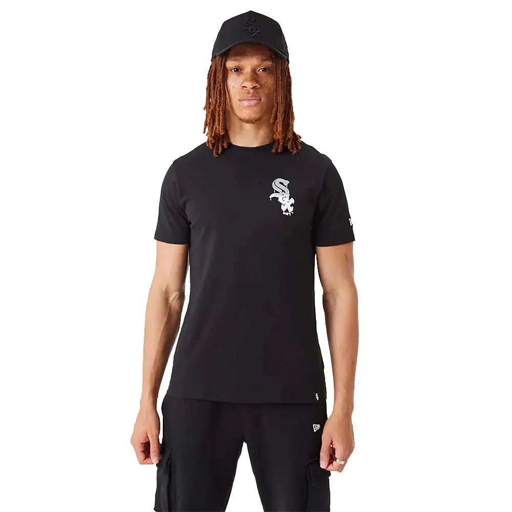 Chicago White Sox Mlb Drip Logo Black T-Shirt