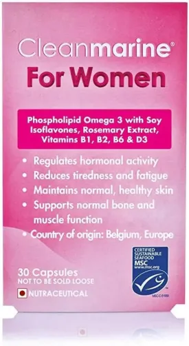 Cleanmarine for Women Capsules women menstrual health supplements , 30 Capsules,NLF071