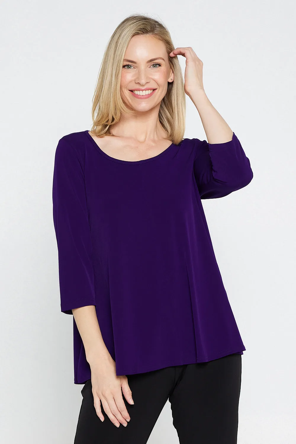Josephine 3/4 Sleeve Top - Purple