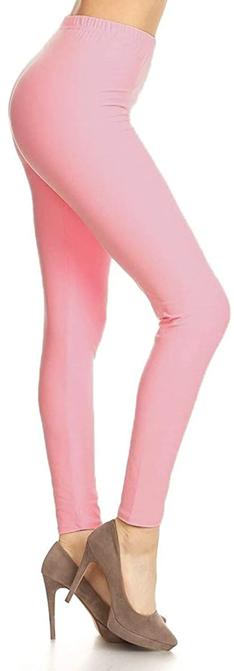 Leggings Depot Cotton Women's Premium Quality Ultra Soft Solid Leggings