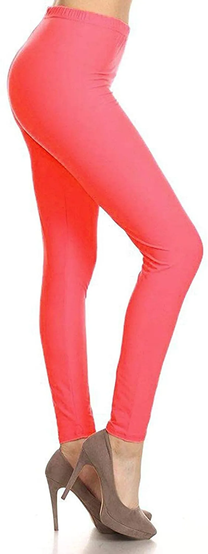 Leggings Depot Cotton Women's Premium Quality Ultra Soft Solid Leggings