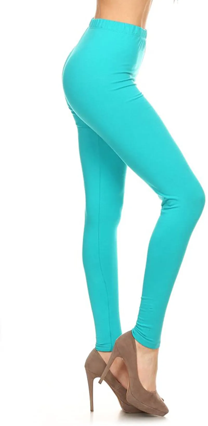Leggings Depot Cotton Women's Premium Quality Ultra Soft Solid Leggings
