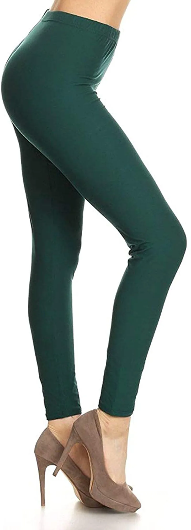 Leggings Depot Cotton Women's Premium Quality Ultra Soft Solid Leggings