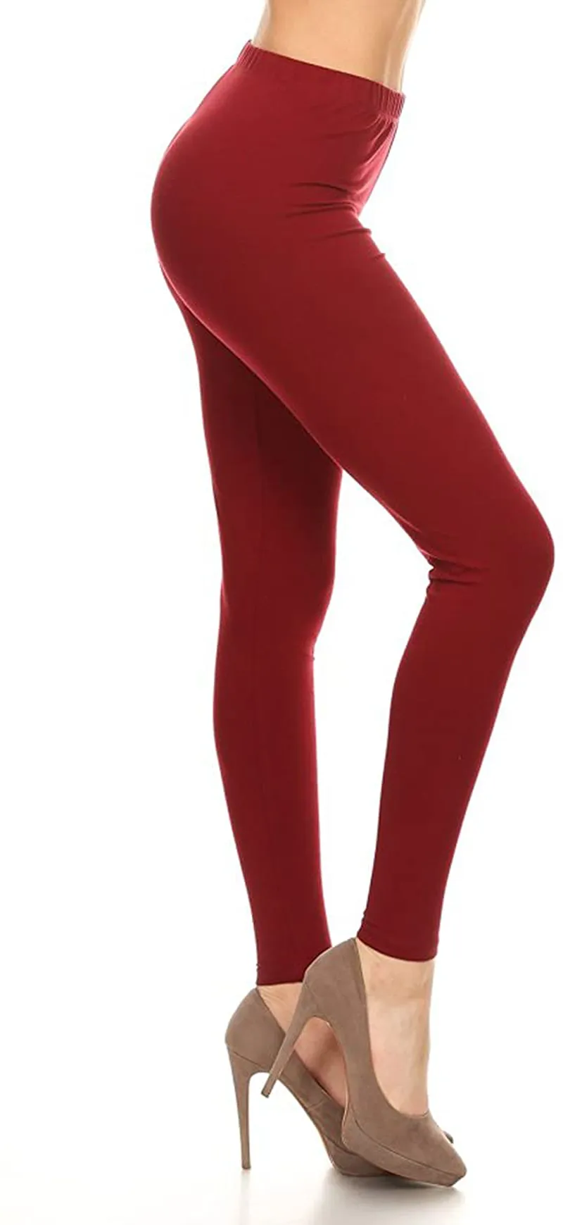 Leggings Depot Cotton Women's Premium Quality Ultra Soft Solid Leggings