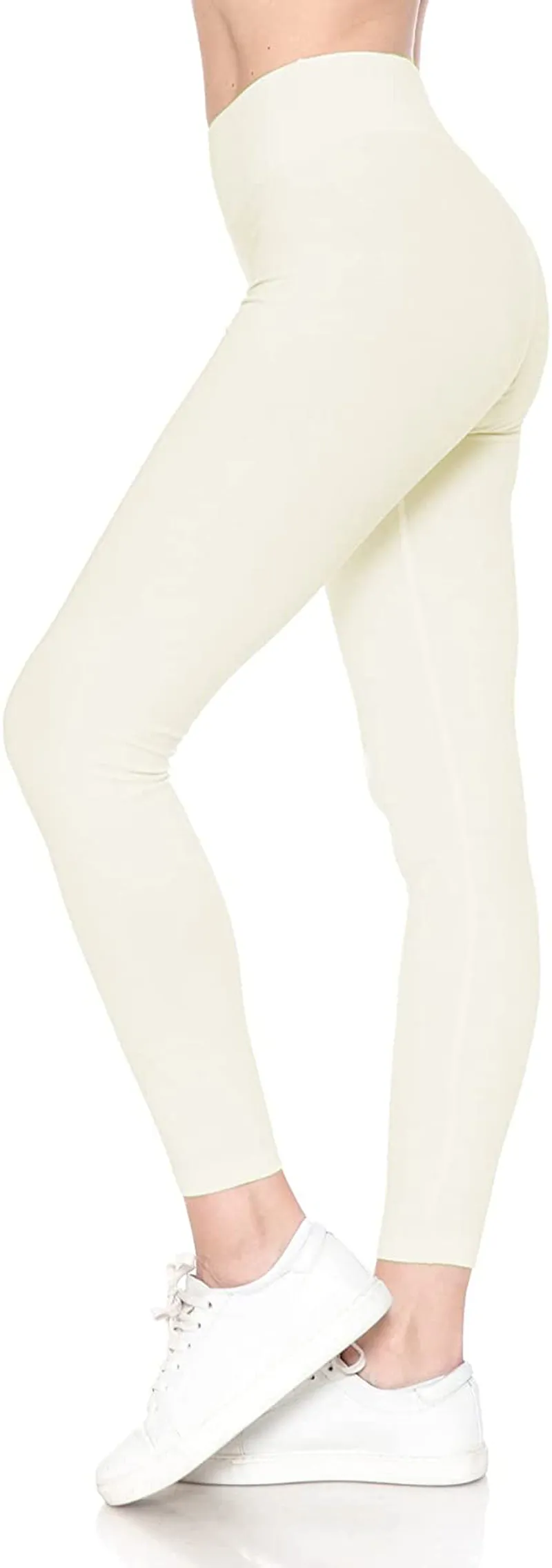 Leggings Depot Cotton Women's Premium Quality Ultra Soft Solid Leggings