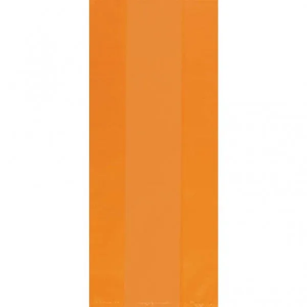Orange Translucent Party Bags Large | 25ct.