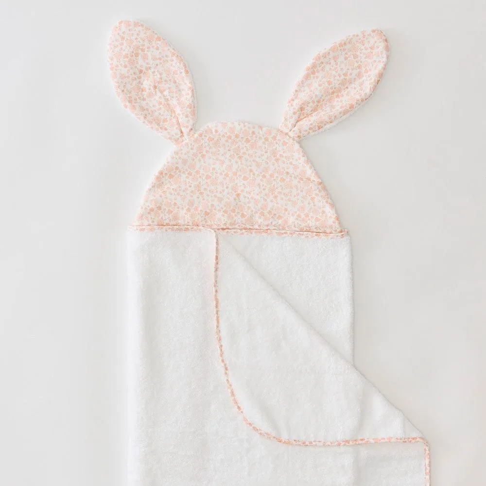 Percale Kids’ Bunny Hooded Towel