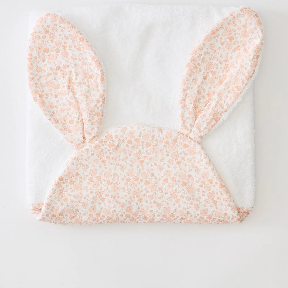 Percale Kids’ Bunny Hooded Towel