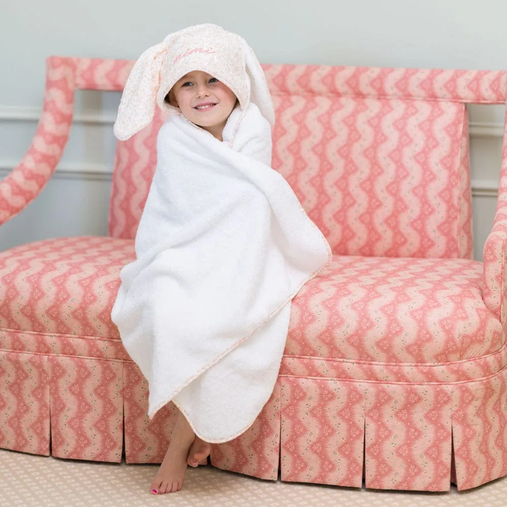 Percale Kids’ Bunny Hooded Towel