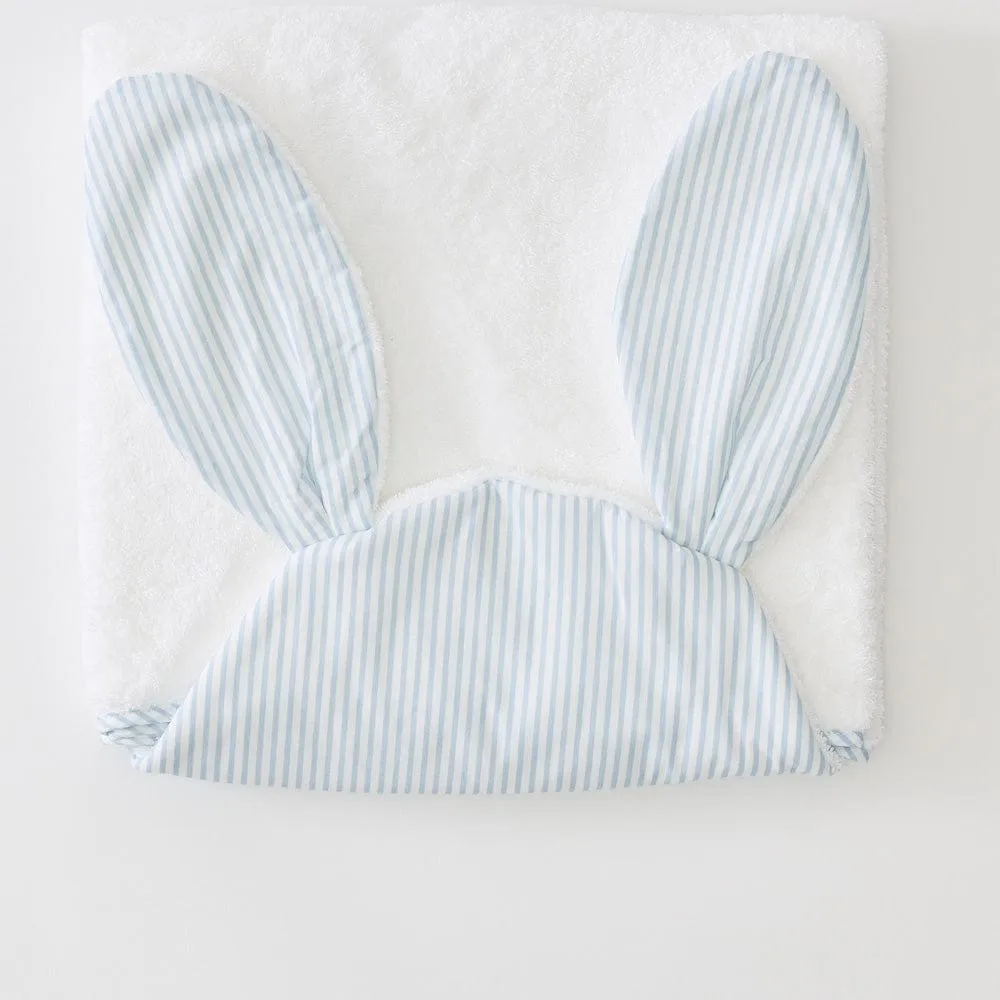 Percale Kids’ Bunny Hooded Towel