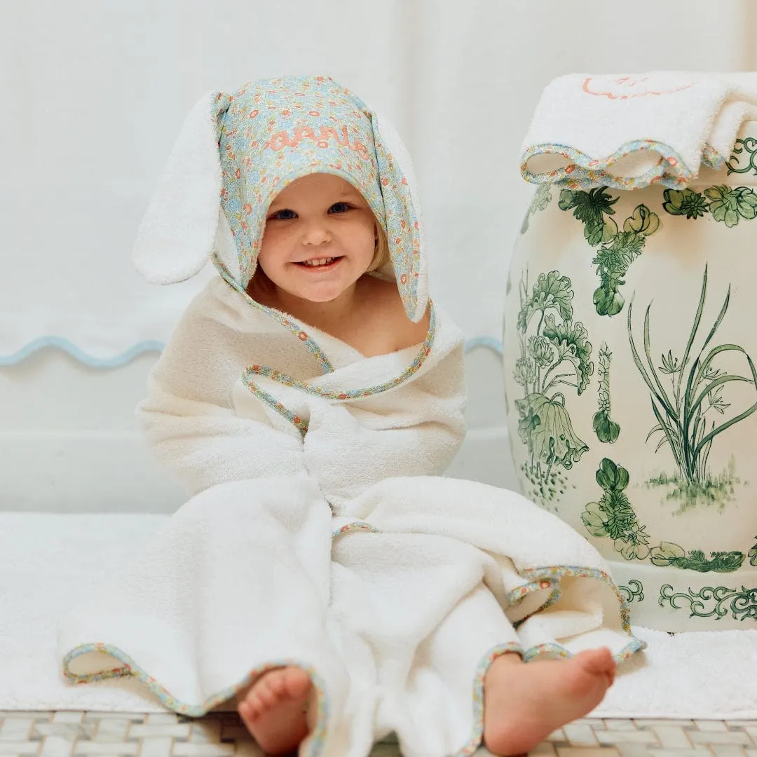 Percale Kids’ Bunny Hooded Towel