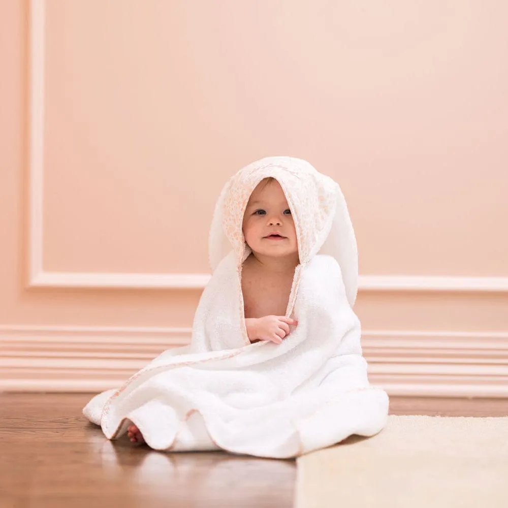 Percale Kids’ Bunny Hooded Towel
