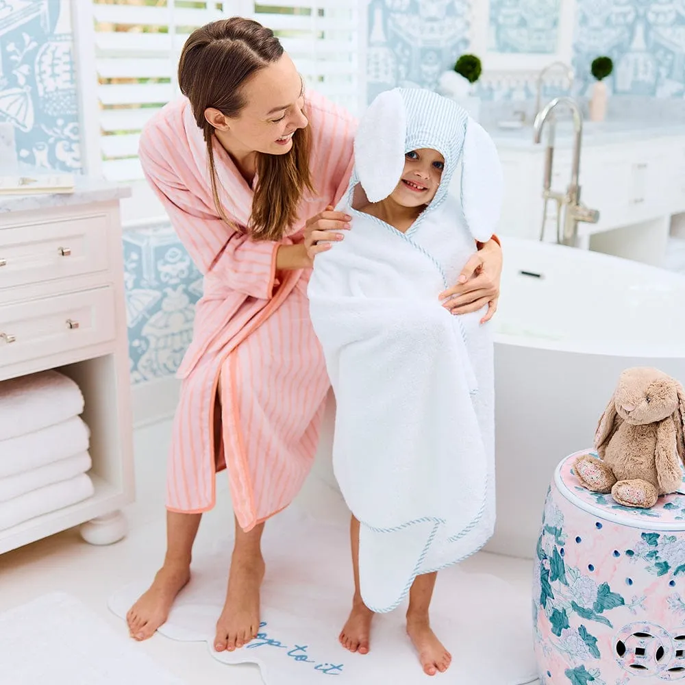 Percale Kids’ Bunny Hooded Towel