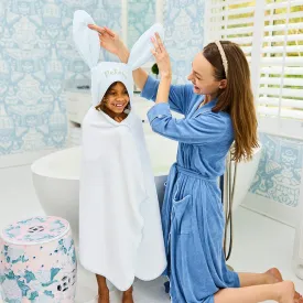 Percale Kids’ Bunny Hooded Towel