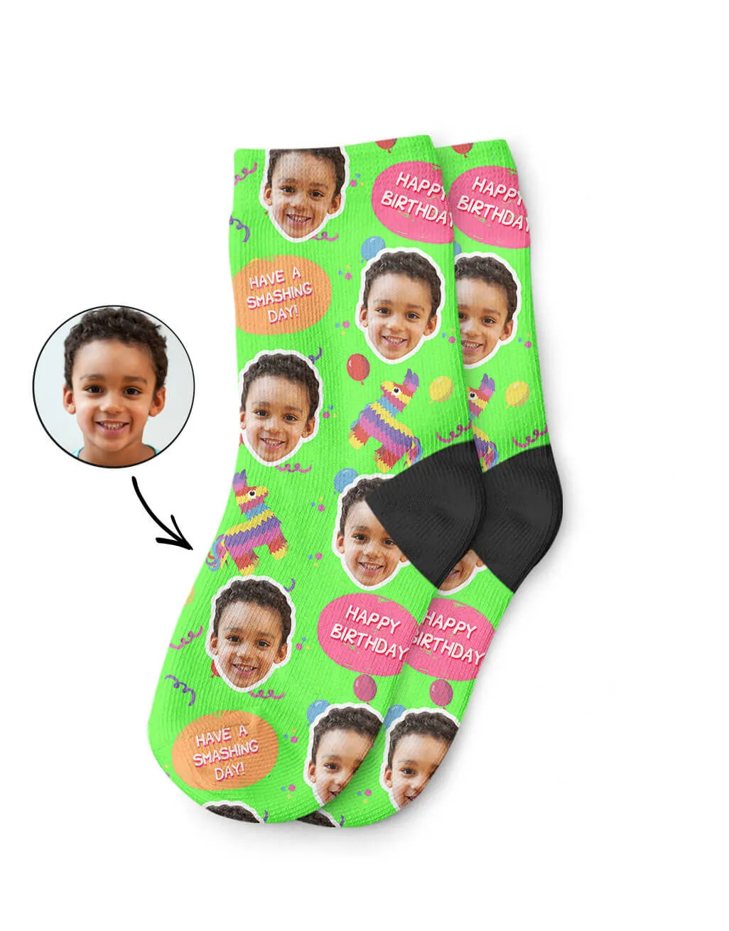 Pinata Birthday Kids Socks