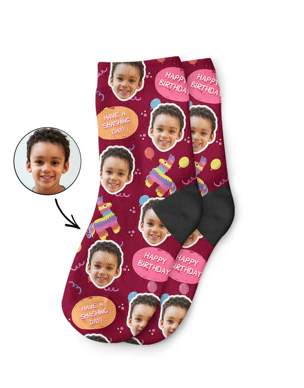 Pinata Birthday Kids Socks