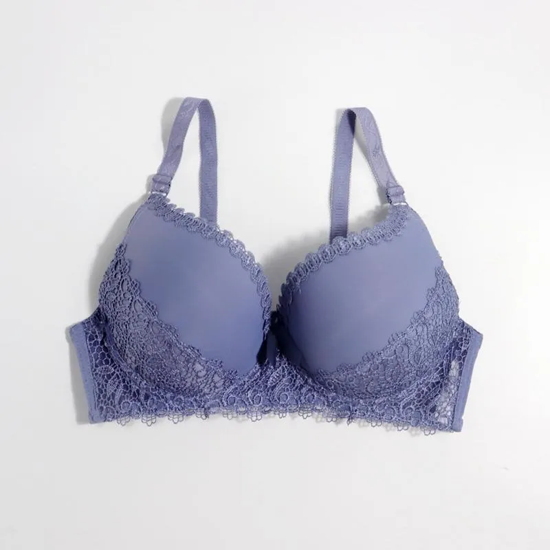 Solid Color Women Large Size Bra 38D 40D 42D 44D 46D 48D Femme Plus Size Lingerie Underwire Mold Cup Bra