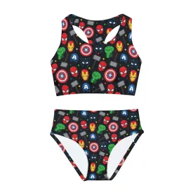 Super Heroes Girls Two Piece Swimsuit