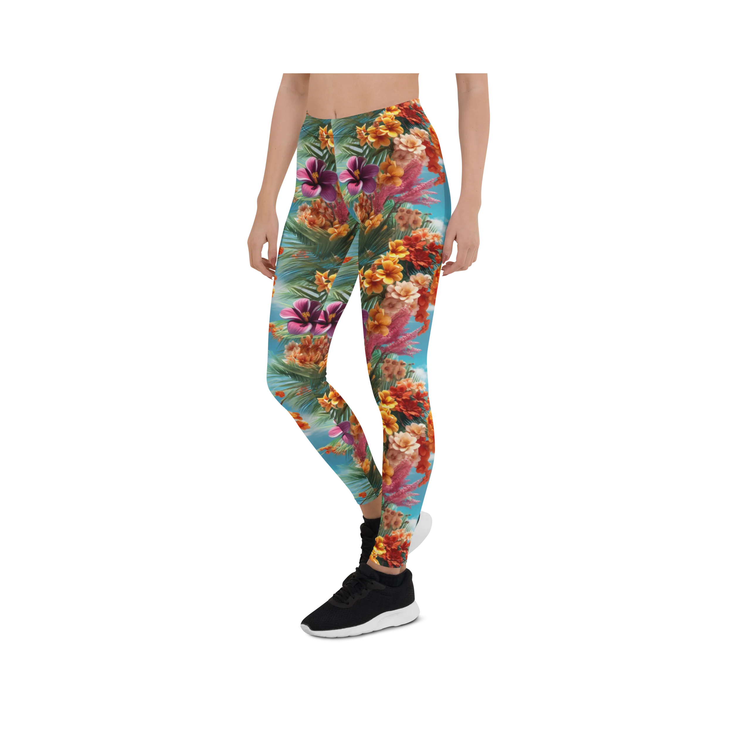 Tropical Island Flower Leggings