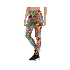 Tropical Island Flower Leggings