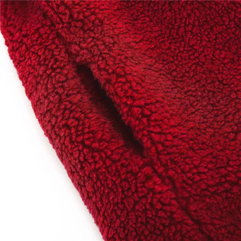 Warm Lamb's Wool Jackets For Girls Boys Winter Fleece Outerwear Autumn Children Fashion Single-Breasted Coats Big Kids Clothes