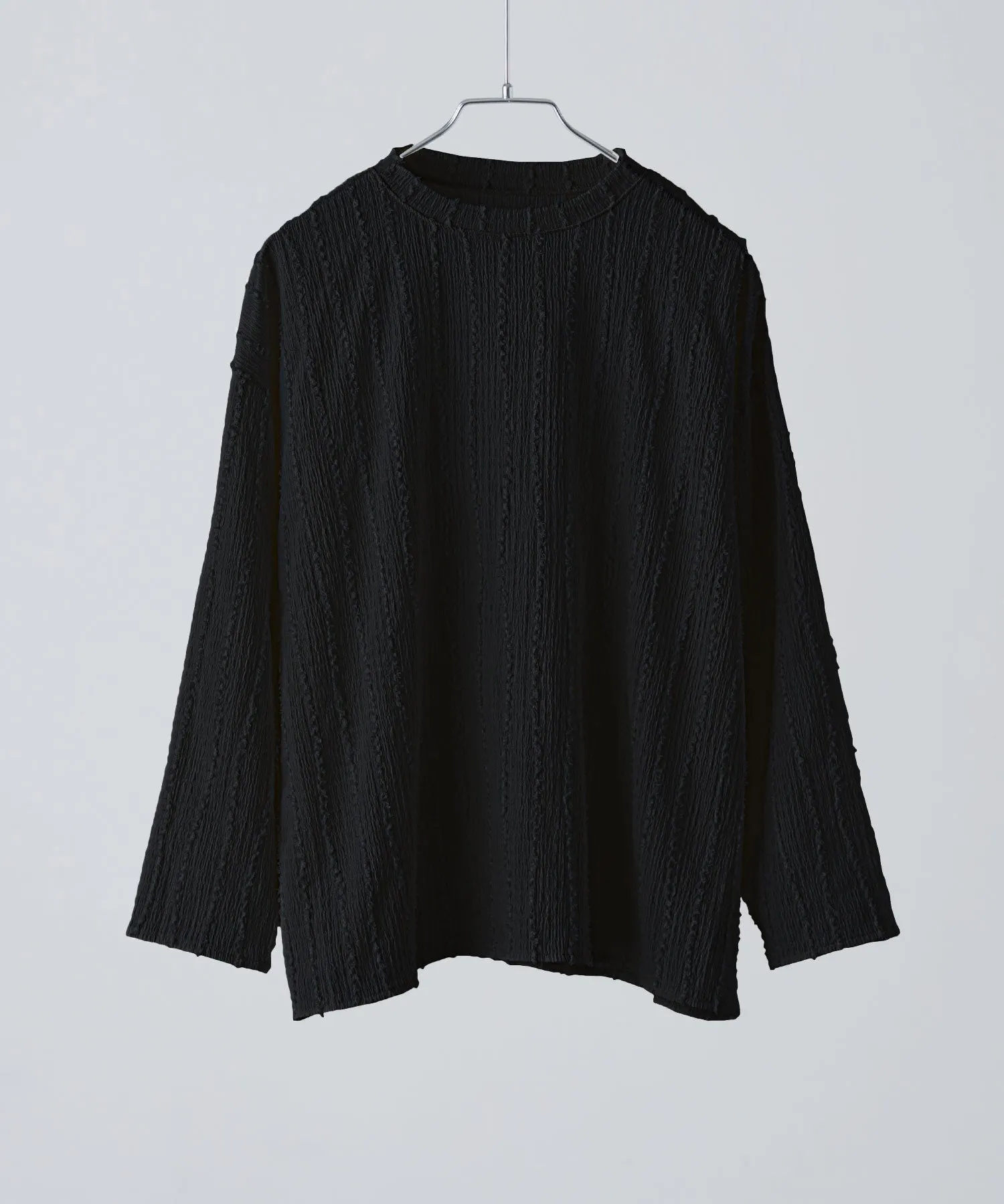 Wave fringe jacquard tops