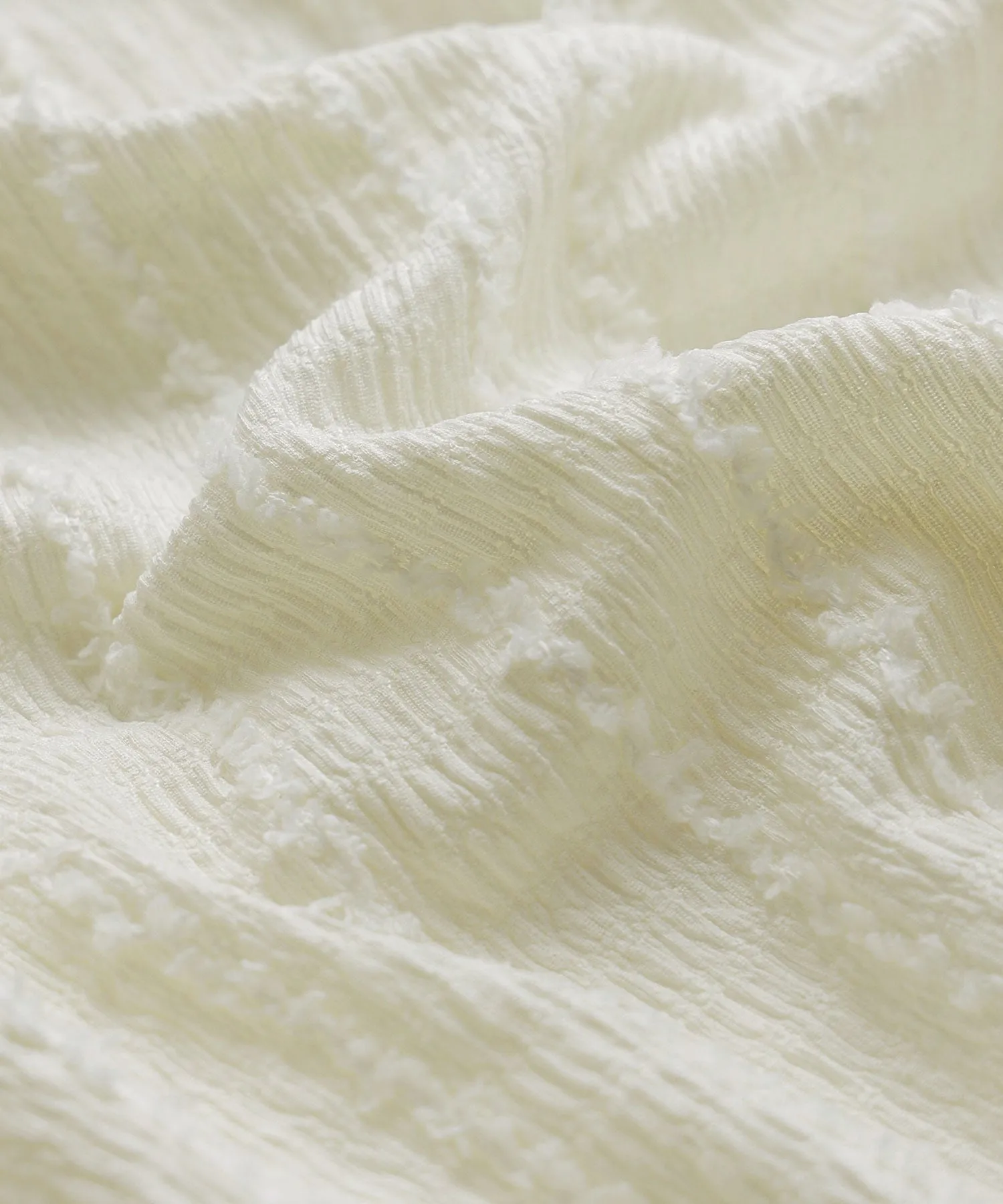 Wave fringe jacquard tops